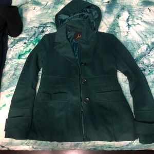 Jack. (Pacsun) teal pea coat